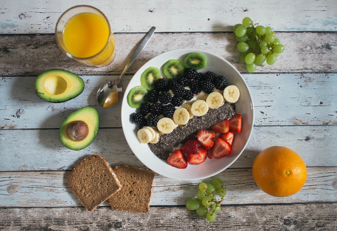 Fresh berries and fruits