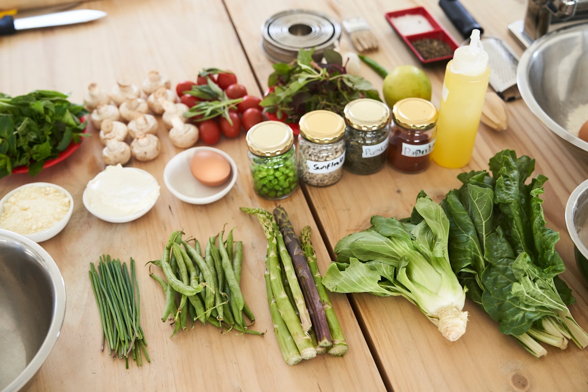 Fresh vegetables and roots